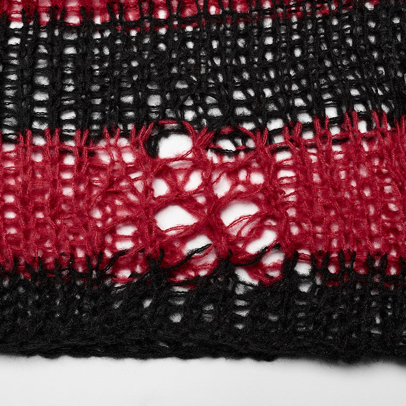 Punk Rave Cosima Knit Sweater - Red