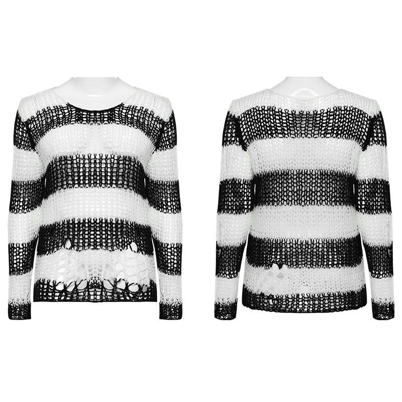 Punk Rave Cosima Knit Sweater - White
