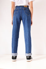 Vintage Lee Straight/Tapered Mom Jeans Mid Blue