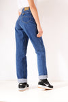 Vintage Lee Straight/Tapered Mom Jeans Mid Blue