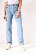 Vintage Wrangler Straight/Tapered Mom Jeans Light Blue