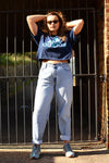 Vintage Levi's Straight/Tapered Mom Jeans Light Blue