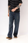 Vintage Lee Straight Leg Jeans Dark Blue