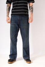 Vintage Lee Straight Leg Jeans Dark Blue