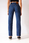 Vintage Lee Straight/Tapered Mom Jeans Dark Blue