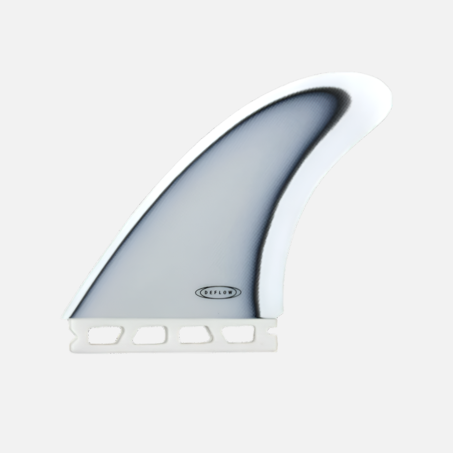 Deflow Duette twin fins White single-tab L