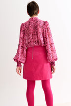 Dylan Babycord Mini Skirt - Pink