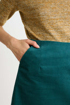 Dylan Babycord Mini Skirt Teal
