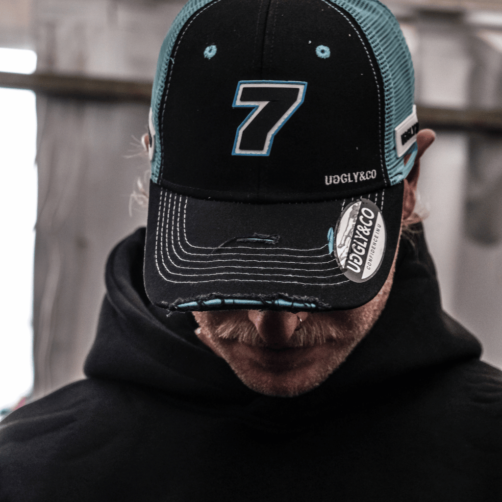 Official Davey Todd Merchandise Trucker Hat - Black & Blue