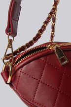 Dekar Cross Body Quilted Bum Bag - Red