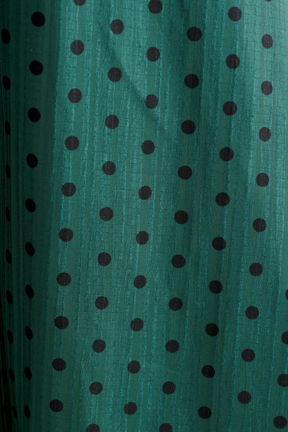 Dixie Spot Print Bubble Hem Midi Skirt - Forest Green