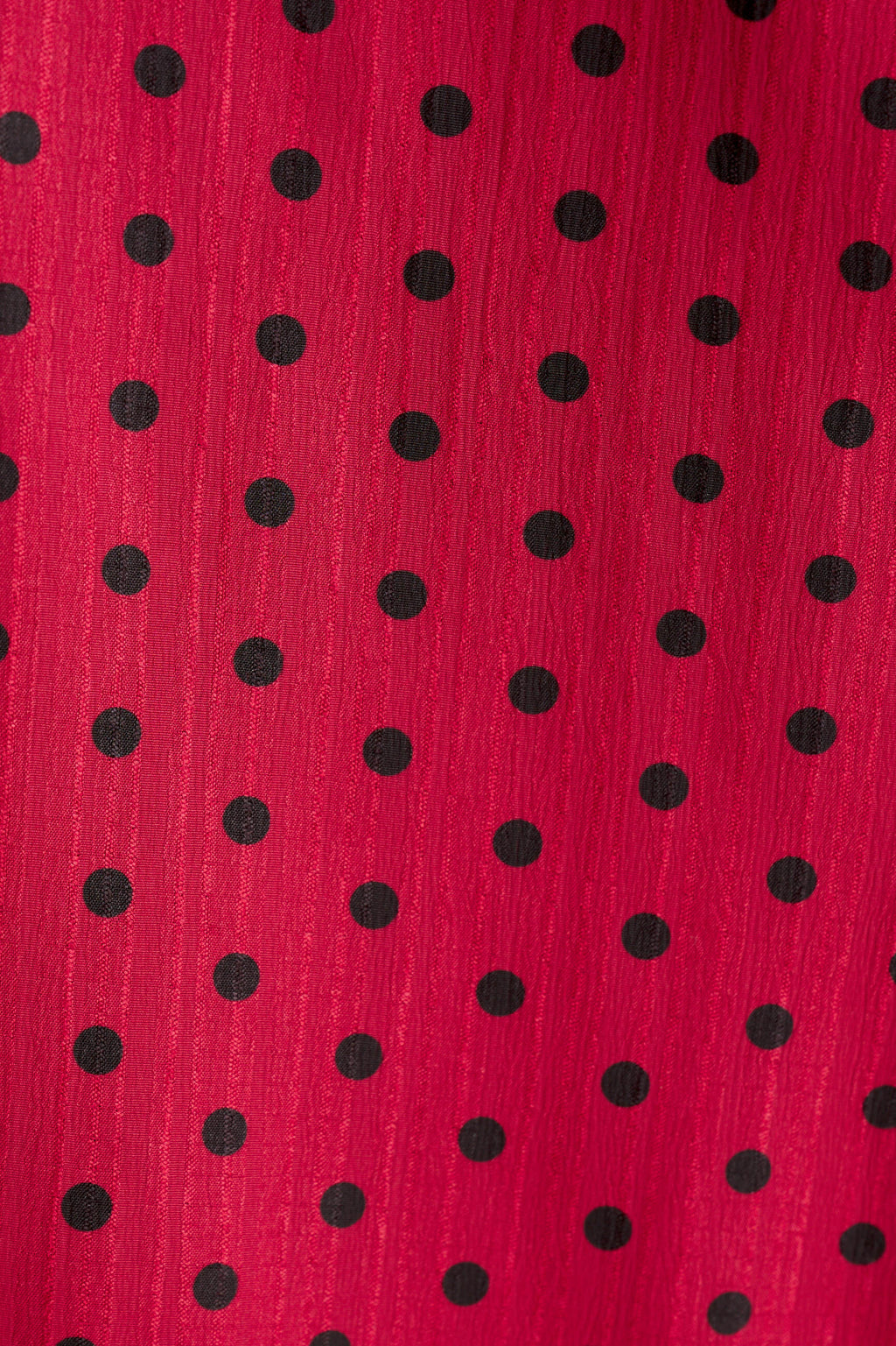 Dixie Spot Print Bubble Hem Midi Skirt - Wine