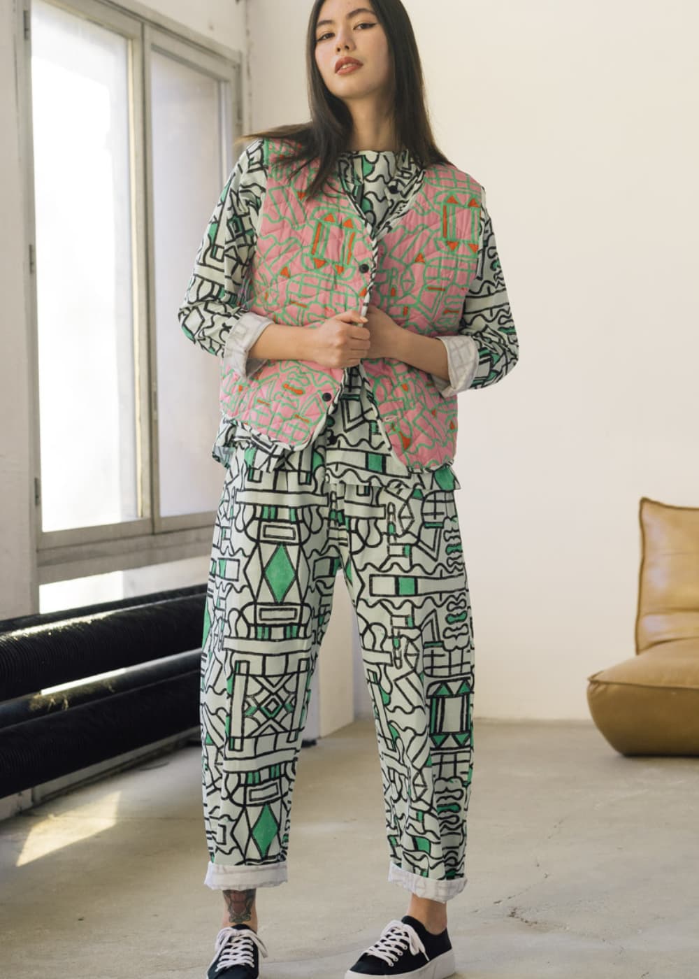 Driftstate Reversible Organic Cotton Quilted Gilet