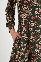 Ebba Tapestry Print Long Sleeve Mini Dress