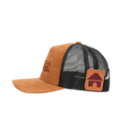 Villager Roots Trucker Hat – Suede & Mesh Snapback