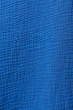 Elody Double Gauze Tie Waist Midi Dress - Blue