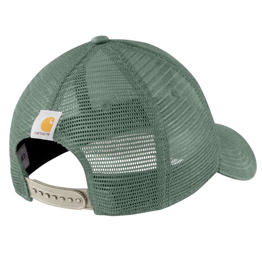 Carhartt Canvas Mesh Back Logo Graphic Cap GREEN SLATE MALT One Size