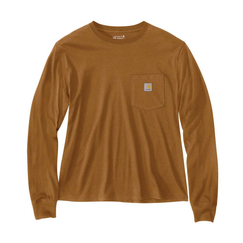 Carhartt Women's Relaxed Fit Lightweight Long-Sleeve Pocket T-Shirt Carhartt Brown