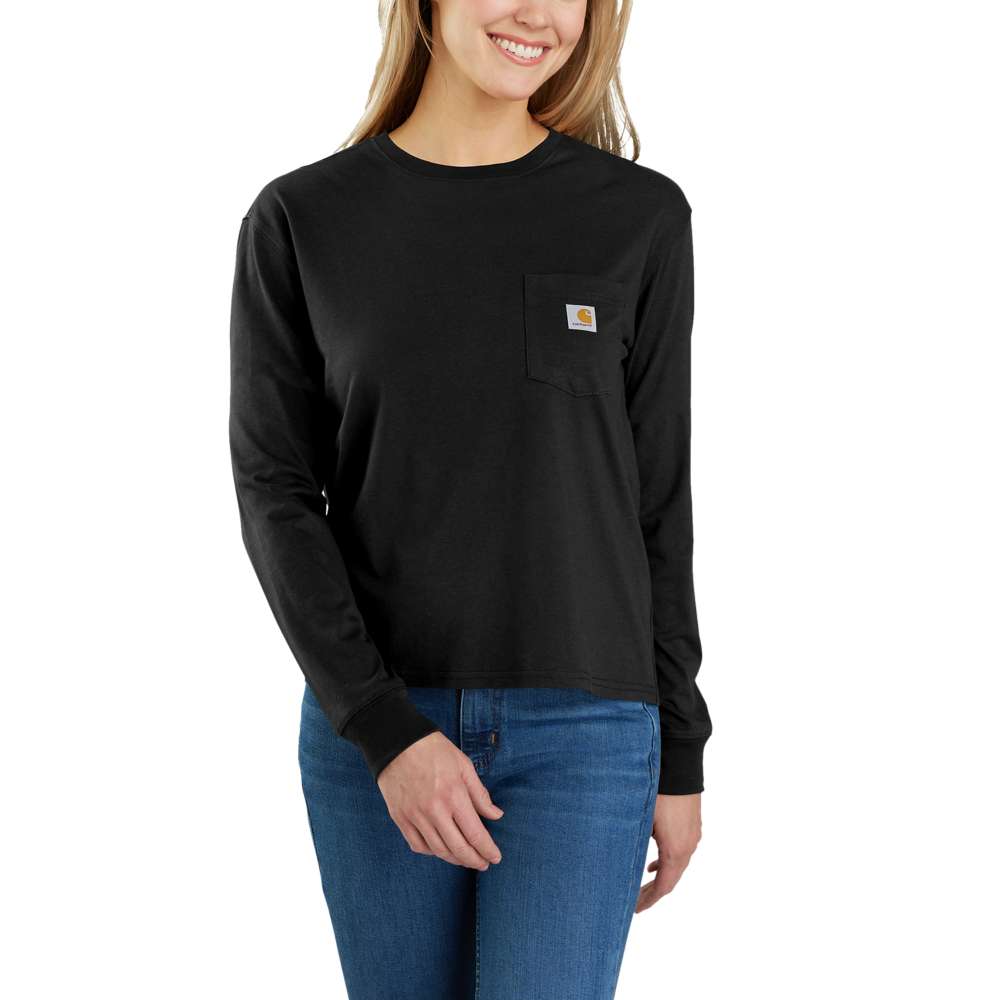 Carhartt Women's Relaxed Fit Lightweight Long-Sleeve Pocket T-Shirt
