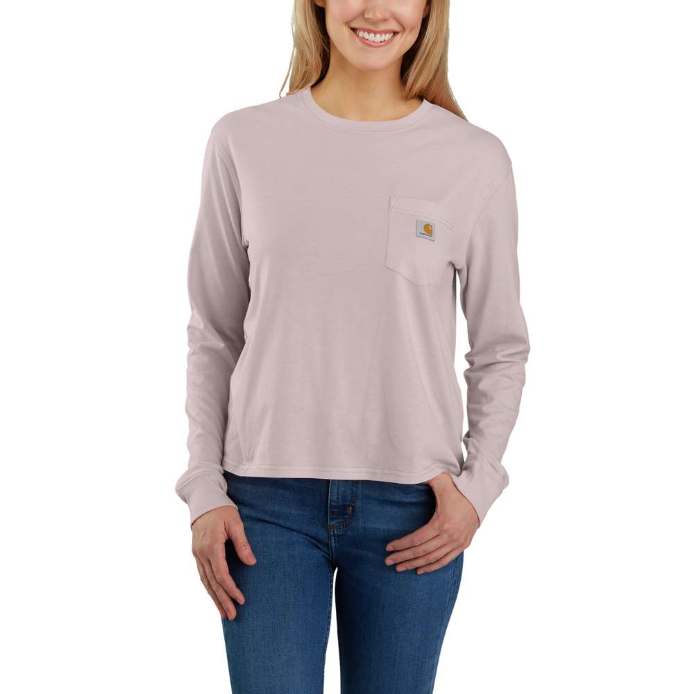 Carhartt Women's Relaxed Fit Lightweight Long-Sleeve Pocket T-Shirt