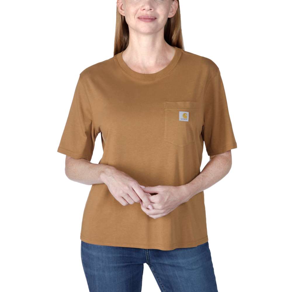 Carhartt Women's Loose Fit Lightweight Short-Sleeve Crewneck T-Shirt Carhartt Brown