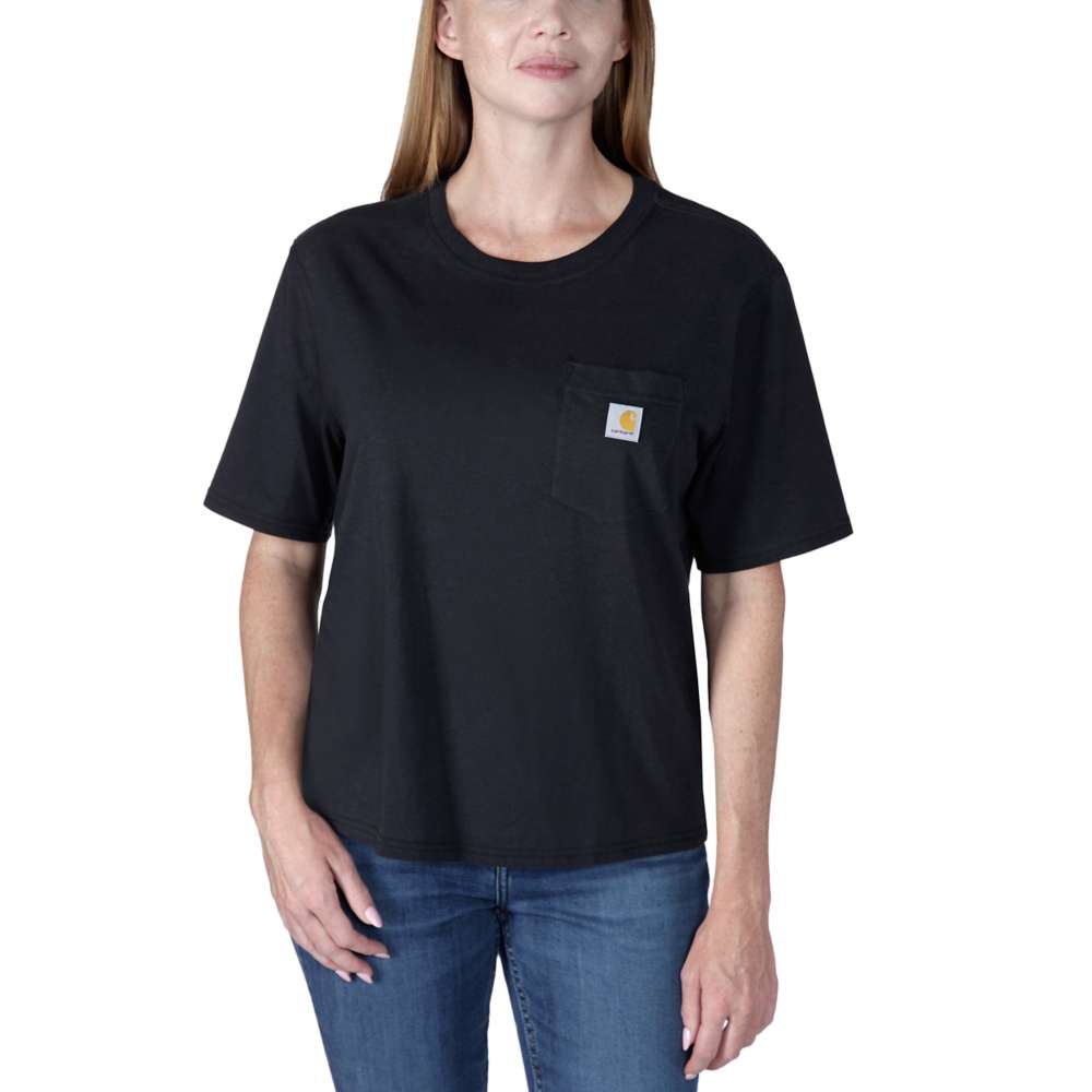 Carhartt Women's Loose Fit Lightweight Short-Sleeve Crewneck T-Shirt Black