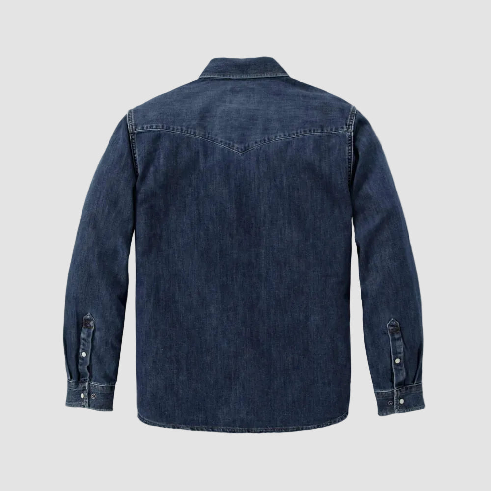 Carhartt Montana Relaxed Fit Midweight Denim Long-Sleeve Snap Front Shirt