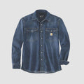 Carhartt Montana Relaxed Fit Midweight Denim Long-Sleeve Snap Front Shirt Wyatt