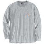 Carhartt Force Relaxed Long Sleeve T-Shirt Heather Gray