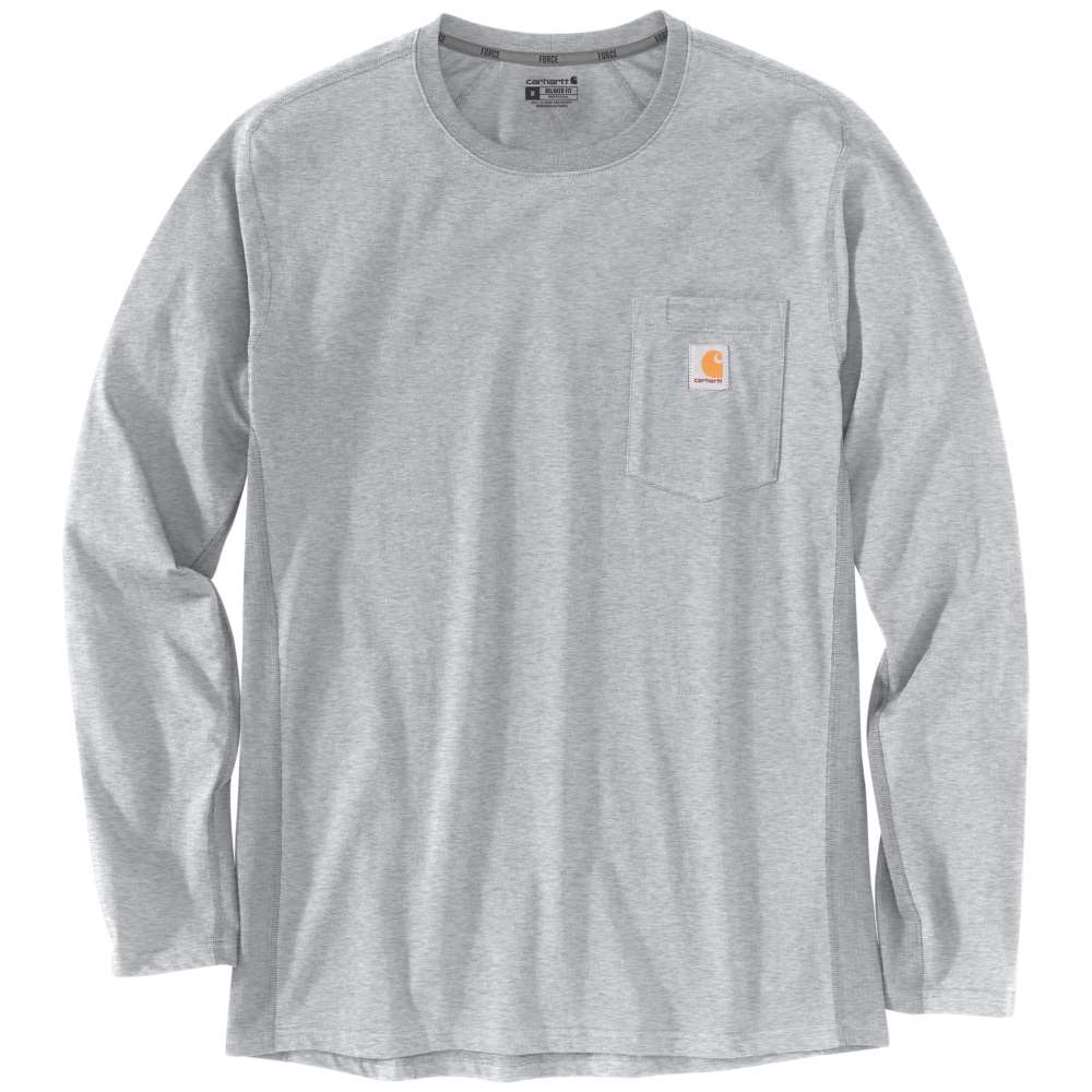 Carhartt Force Relaxed Long Sleeve T-Shirt Heather Gray
