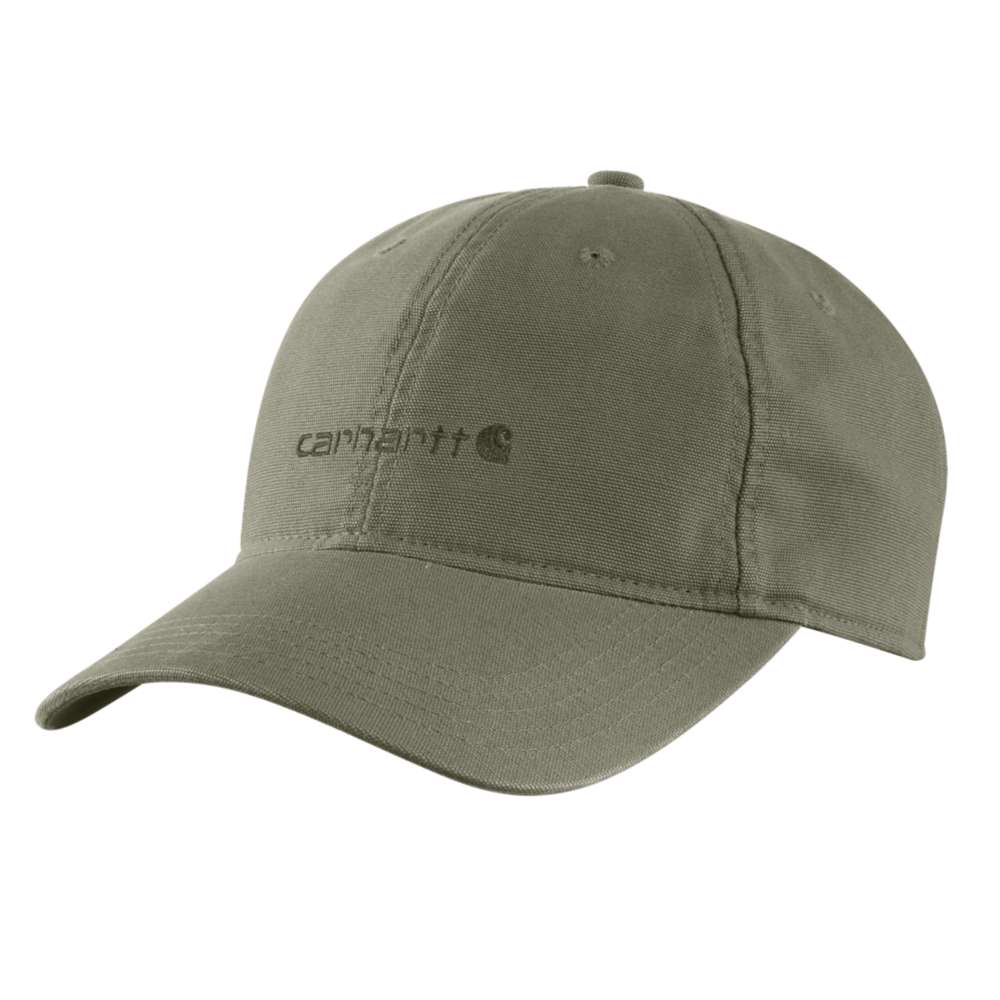 Carhartt Canvas Embroidered Logo Cap Dusty Olive One Size