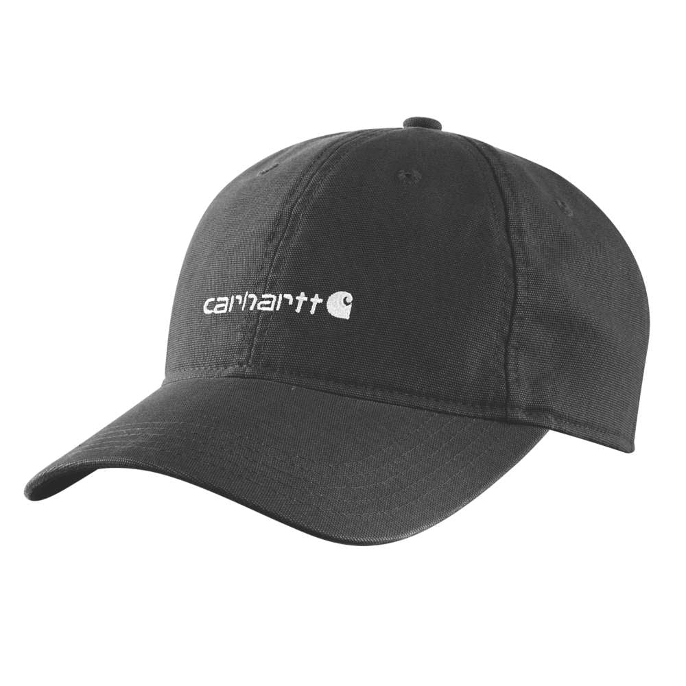 Carhartt Canvas Embroidered Logo Cap Black One Size