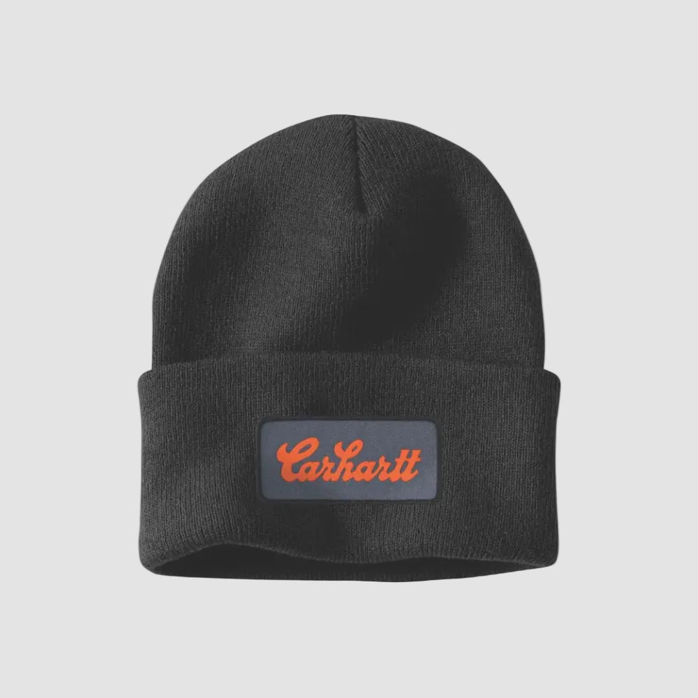 Carhartt Knit Cuffed Script Patch Beanie