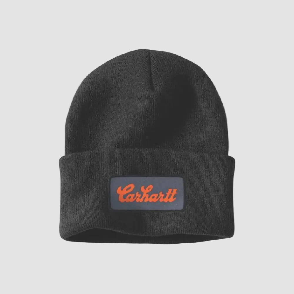 Carhartt Knit Cuffed Script Patch Beanie