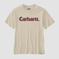 Carhartt Relaxed Fit Lightweight Short-Sleeve Logo Graphic T-Shirt Oat Milk