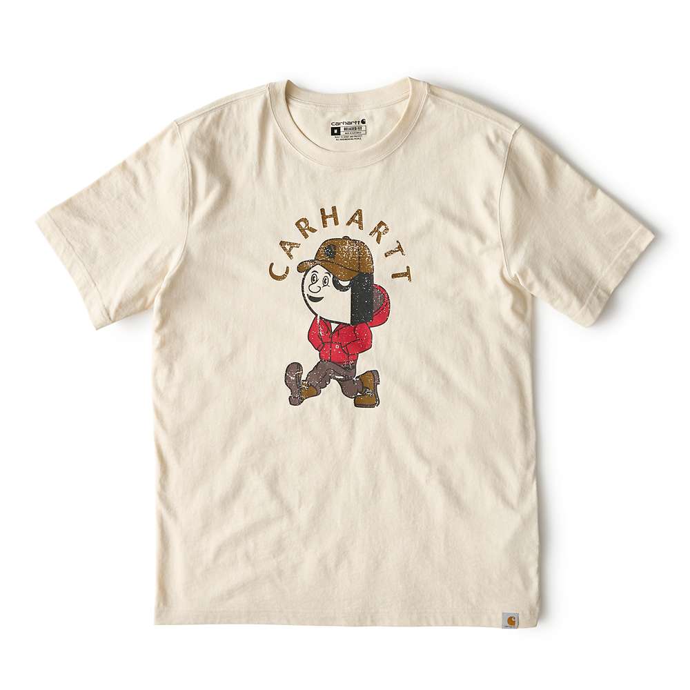Carhartt Relaxed Fit Lightweight Short-Sleeve Active Jac Graphic T-Shirt Oat Milk