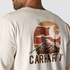 Carhartt Relaxed Fit Heavyweight Long-Sleeve Mountain Graphic T-Shirt