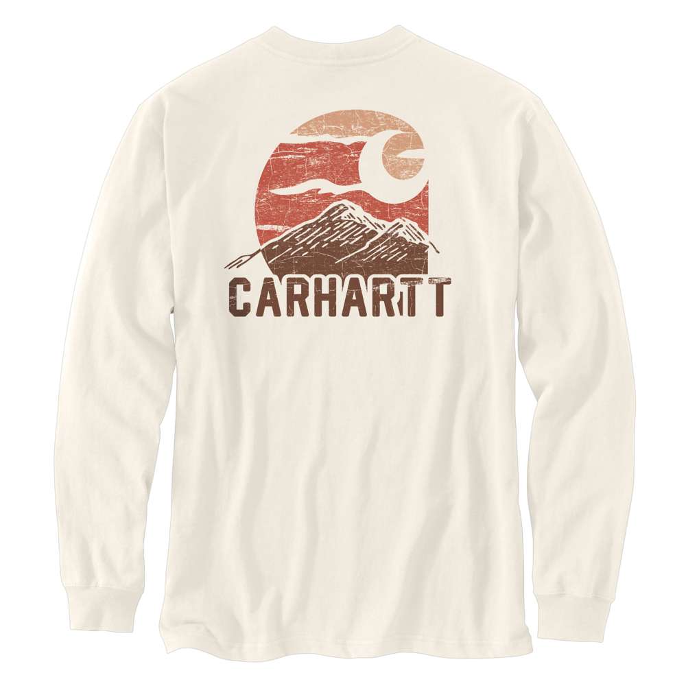 Carhartt Relaxed Fit Heavyweight Long-Sleeve Mountain Graphic T-Shirt