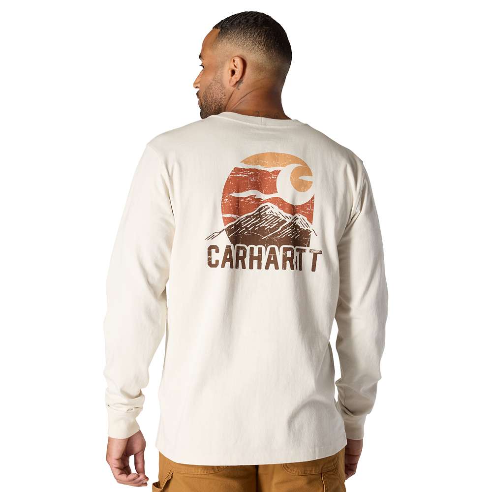 Carhartt Relaxed Fit Heavyweight Long-Sleeve Mountain Graphic T-Shirt
