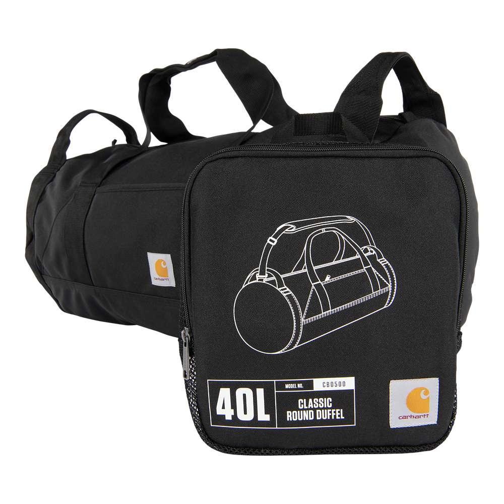 Carhartt40L Classic Round Duffel Bag Black OS