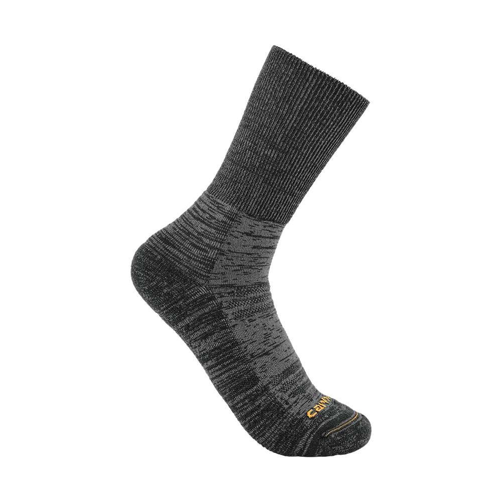 Carhartt Twin Knit Merino Wool Mix Crew Sock Carbon Heather