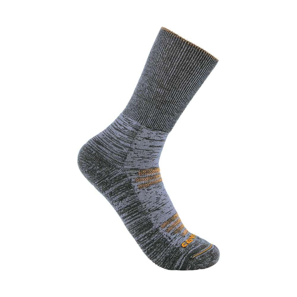 Carhartt Twin Knit Merino Wool Mix Crew Sock Tourmaline Heather