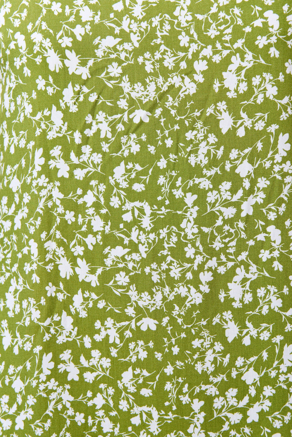 Inesa Negative Floral Print Short Sleeve Midi Shirtdress - Green