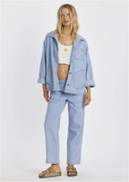 Sisstr Chore Oversized Denim Jacket with Pockets