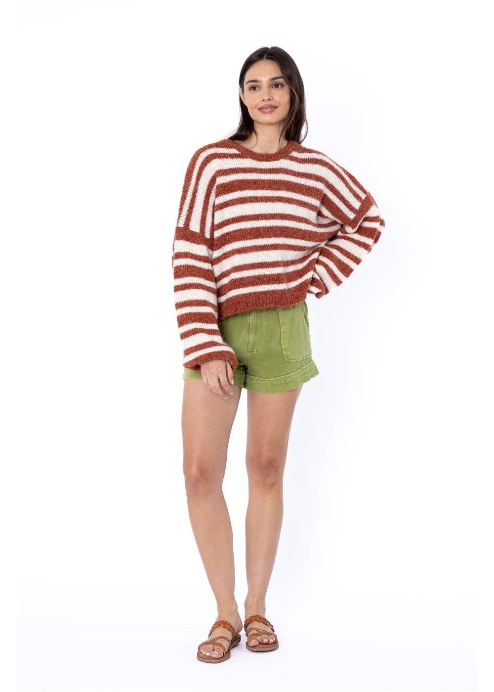 Sisstr Ocean Shores Sweater Rust