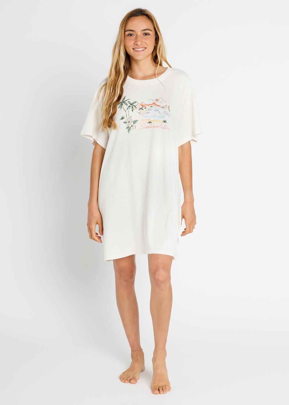 Sisstr Dreaming Beach Dress Vintage White S