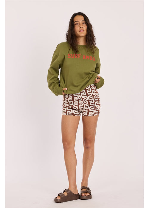 Sisstr Calm Seas LS Crew Seaweed S
