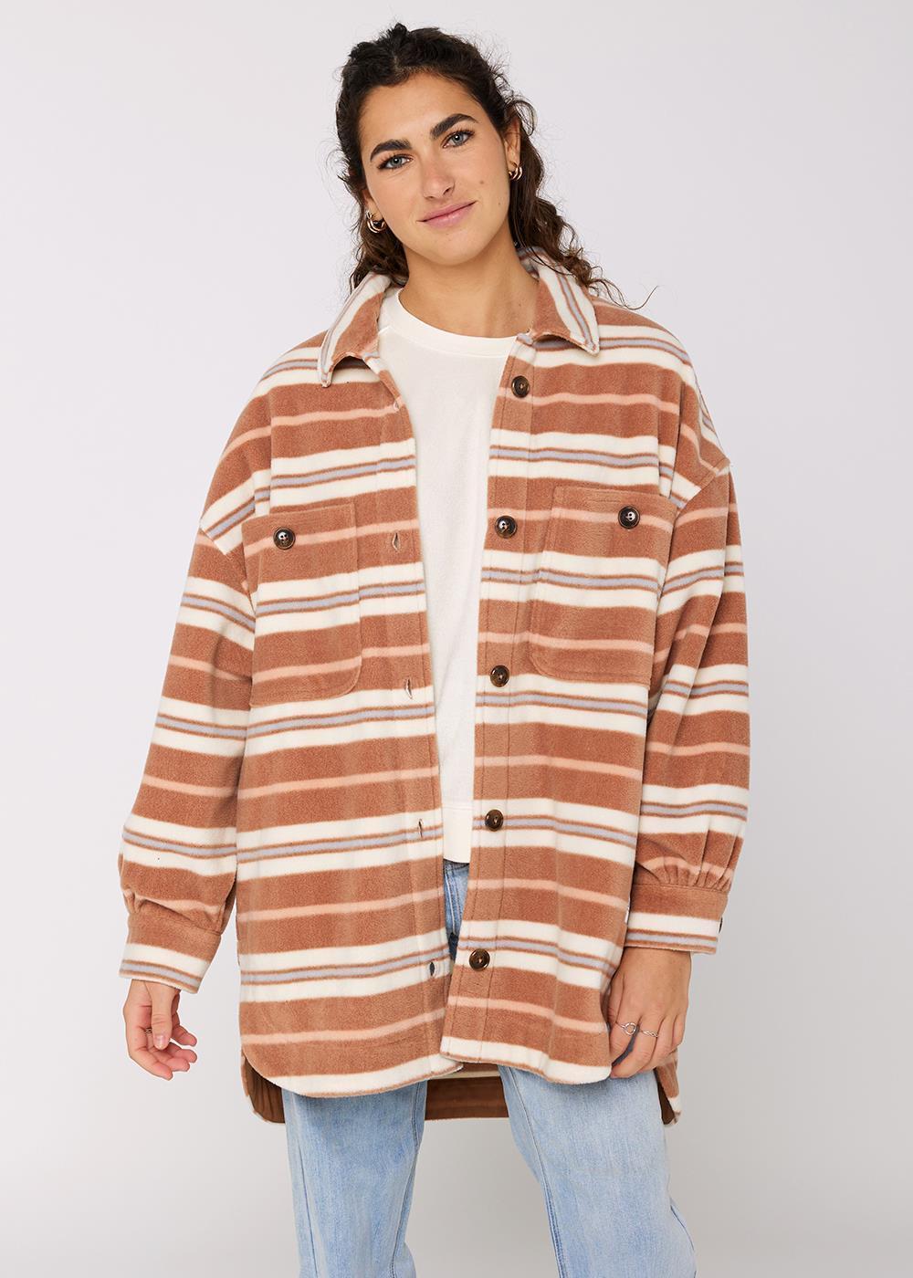 Sisstrevolution Polar Palmas Eco-zy Polar LS Overshirt Russet M