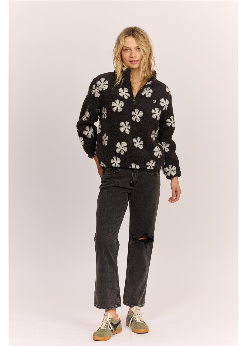 Sisstr Smooth Sherpa Fleece vintage black