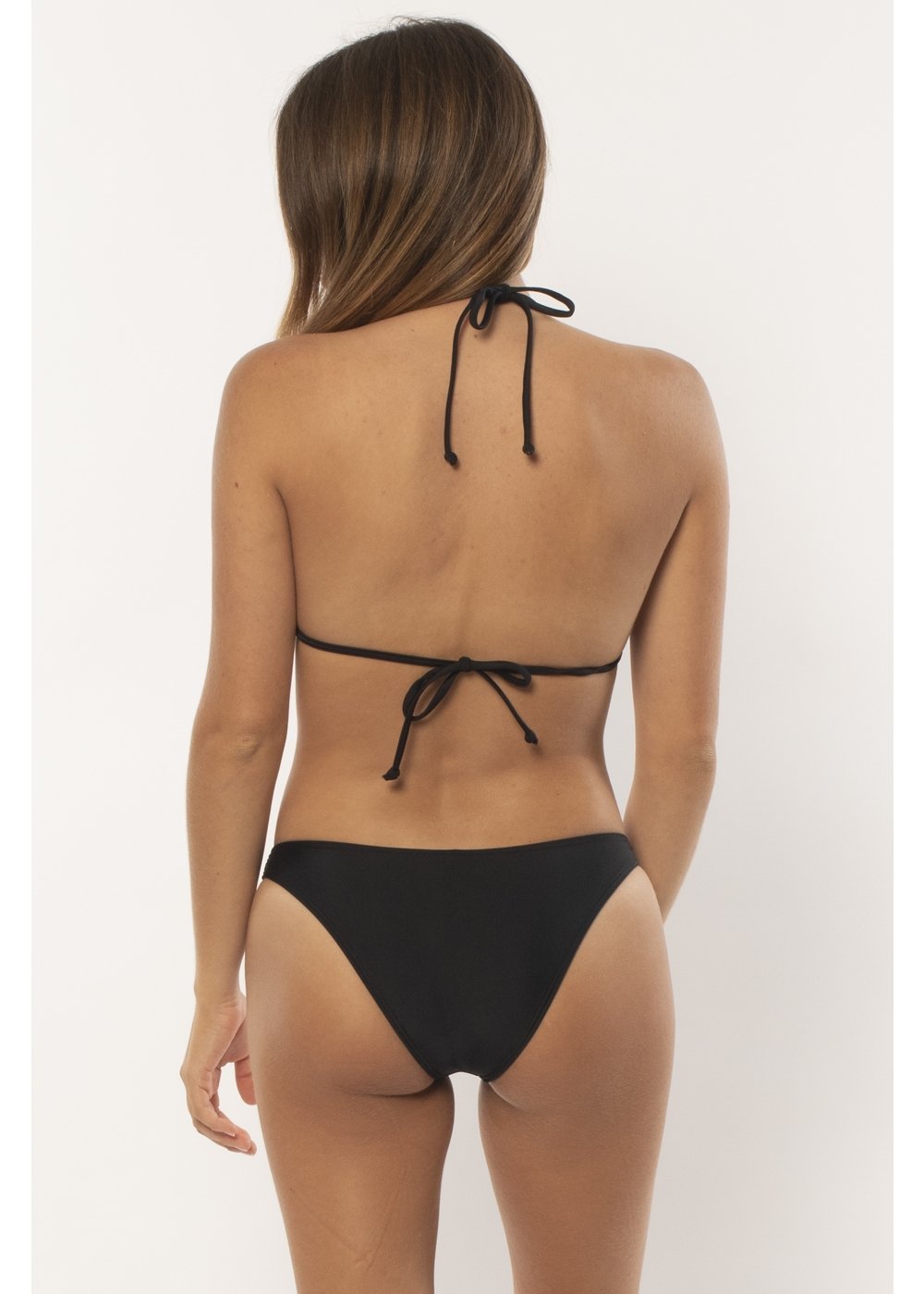 Sisstrevolution Solid Cora Cheeky Bottom Swim black